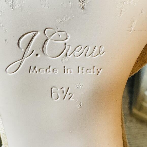 J Crew Shoes Womens 6.5 Brown Suede D'Orsay Pumps Pointed Toe Stiletto Heel - Picture 10 of 11